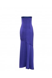 MIX AND MATCH Nepheli Dress Purplish Blue Μπλε Μάξι Φόρεμα